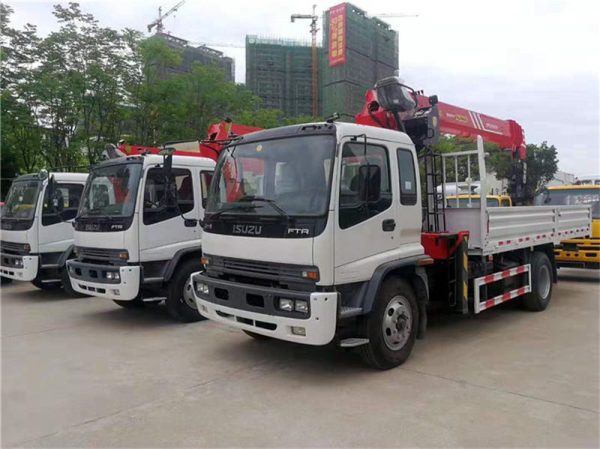 Used 4x2 ISUZU 10 tons Trucks Mounted Crane